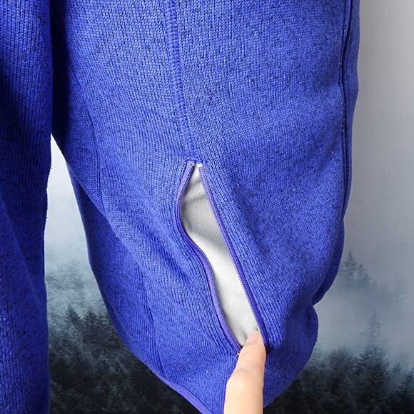 L.L.Bean Kid's Blue Hooded Sweater Fleece Full Zip Jacket | Kid's Large (14-16) - Picture 12 of 14